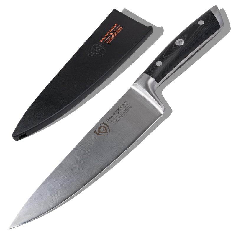DALSTRONG Chef Knife - 8 inch Blade - Gladiator Series ELITE - Forged HC German Steel Chef's Knife - Razor Sharp Kitchen Knife - Professional Full Tang Knife - Black G10 Handle - Sheath -NSF Certified - Image 1
